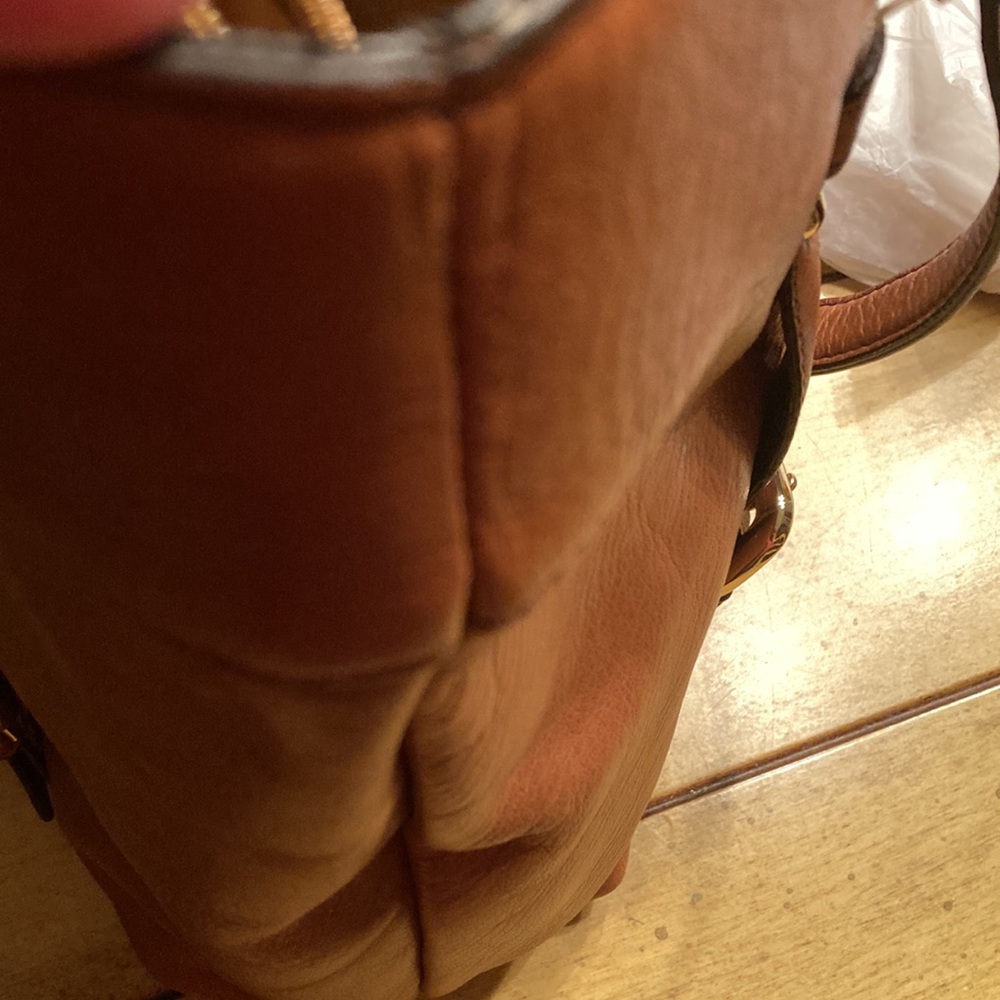Etienne Aigner leather Tan Tote Bag - Picture 14 of 15